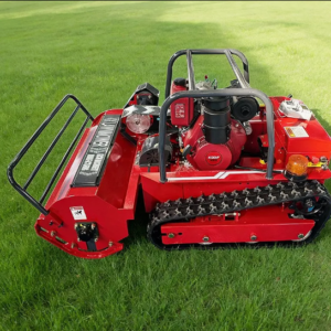 Diesel Powered Remote Control Tracked Lawnmower for Rough Land and Mountain Area Remote Control Lawn Mower Robot Remote Control Lawn Mower